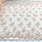 1 Yard Beaded Corded Bridal Lace Fabric Embroidered Mesh Champagne 54" Width